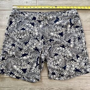 Onia  The Calder Board Shorts Swim Trunks Blue Floral - XL‎ Size 34